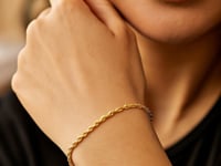 Браслет из лёгкой цепочки в жёлтом золоте 10k (2.50 мм)