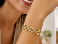 Flexible Bracelet "Panther" in 14K Gold (9.00 mm)
