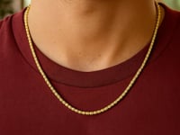 Цепочка Ice Barrel из жёлтого золота 14k (2.7 мм)