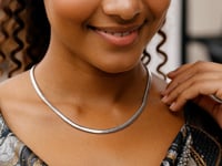 Sterling Silver Cubogas Chain Necklace